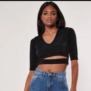 Black crop top